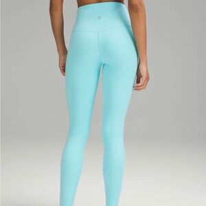 Lululemon light blue 25” inch leggings, size 0, worn & washed once, no flaws.